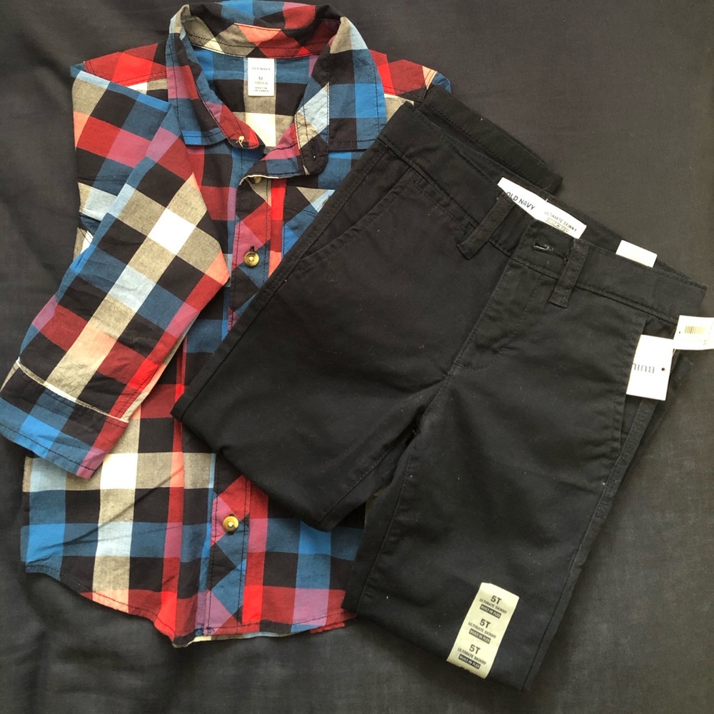 Old Navy- Boy’s Casual Dress Set